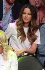 KATE BECKINSALE and Stephen Simbari at LA Lakers Game in Los Angeles 01/13/2019