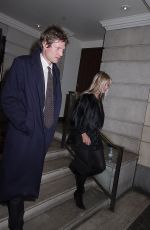 KATE MOSS and Count Nikolai von Bismarck Out for Her Birthday in London 01/16/2019