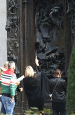 KATE MOSS at Rodin Museum in Paris 01/18/2019