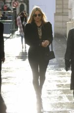 KATE MOSS Out and About in Paris 01/17/2019