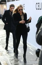 KATE MOSS Out and About in Paris 01/17/2019