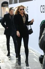 KATE MOSS Out and About in Paris 01/17/2019