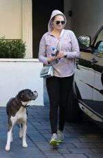 KATE UPTON Out with Her Dog in Beverly Hills 01/03/2019
