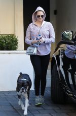 KATE UPTON Out with Her Dog in Beverly Hills 01/03/2019