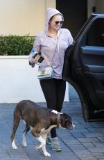 KATE UPTON Out with Her Dog in Beverly Hills 01/03/2019