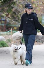 KATHRYN NEWTON Out with Her Dogs in Los Angeles 01/07/2019