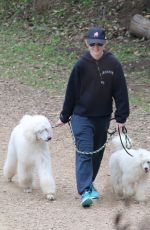 KATHRYN NEWTON Out with Her Dogs in Los Angeles 01/07/2019