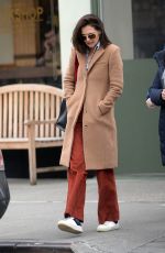 KATIE HOLMES Out and About in New York 01/07/2019