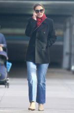 KATIE HOLMES Out and About in New York 01/11/2019