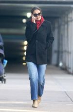 KATIE HOLMES Out and About in New York 01/11/2019