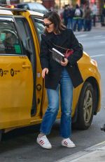 KATIE HOLMES Out and About in New York 01/14/2019