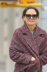 KATIE HOLMES Out in New York 01/08/2019