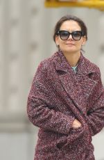 KATIE HOLMES Out in New York 01/08/2019