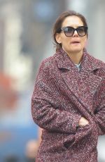 KATIE HOLMES Out in New York 01/08/2019