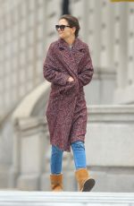 KATIE HOLMES Out in New York 01/08/2019