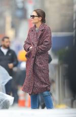 KATIE HOLMES Out in New York 01/08/2019
