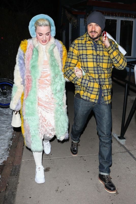KATY PERRY and Orlando Bloom Arrives at Matsuhisa in Aspen 01/03/2019
