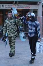 KATY PERRY and Orlando Bloom Out Snowboarding in Aspen 01/02/2019