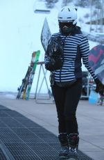 KATY PERRY and Orlando Bloom Out Snowboarding in Aspen 01/02/2019