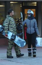 KATY PERRY and Orlando Bloom Out Snowboarding in Aspen 01/02/2019