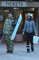 KATY PERRY and Orlando Bloom Out Snowboarding in Aspen 01/02/2019
