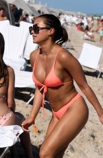 KAZIMIR CROSSLEY in Bikini at a Beach in Miami 02/01/2019