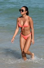 KAZIMIR CROSSLEY in Bikini at a Beach in Miami 02/01/2019