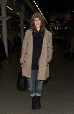 KEIRA KNIGHTLEY Arrives at St Pancras Station in London 01/10/2019