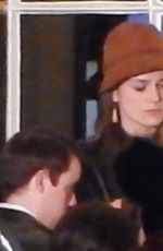 KEIRA KNIGHTLEY on the Set of  Misbehaviour in London 01/20/2019