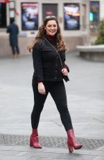 KELLY BROOK Arrives at Global Radio in London 12/01/2019