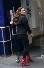 KELLY BROOK Arrives at Global Radio in London 12/01/2019