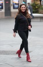 KELLY BROOK Arrives at Global Radio in London 12/01/2019