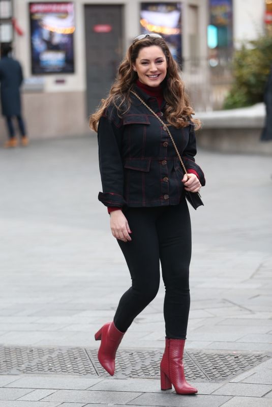 KELLY BROOK Arrives at Global Radio in London 12/01/2019