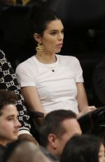 KENDALL JENNER at 76ers vs LA Lakers Game in Los Angeles 01/29/2019