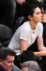 KENDALL JENNER at 76ers vs LA Lakers Game in Los Angeles 01/29/2019