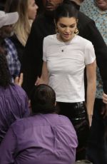 KENDALL JENNER at 76ers vs LA Lakers Game in Los Angeles 01/29/2019