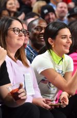 KENDALL JENNER at 76ers vs Thunder Game in Philadelphia 01/19/2019