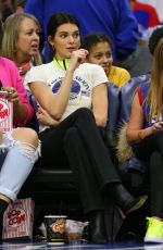 KENDALL JENNER at 76ers vs Thunder Game in Philadelphia 01/19/2019