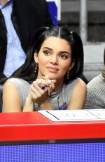 KENDALL JENNER at LA Clippers and the Philadelphia 76ers in Los Angeles 01/01/2019