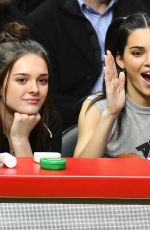 KENDALL JENNER at LA Clippers and the Philadelphia 76ers in Los Angeles 01/01/2019