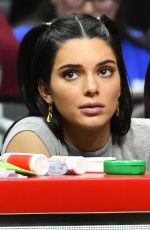 KENDALL JENNER at LA Clippers and the Philadelphia 76ers in Los Angeles 01/01/2019