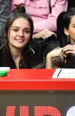 KENDALL JENNER at LA Clippers and the Philadelphia 76ers in Los Angeles 01/01/2019