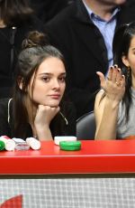KENDALL JENNER at LA Clippers and the Philadelphia 76ers in Los Angeles 01/01/2019