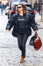 KERI RUSSELL Out Shopping in New York 01/10/2019
