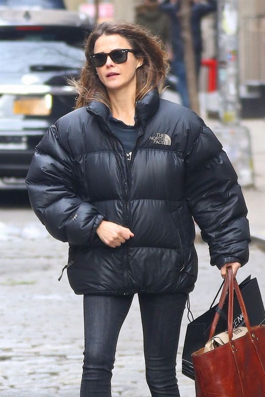 KERI RUSSELL Out Shopping in New York 01/10/2019