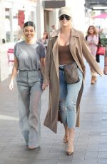 KHLOE and KOURTNEY KARDASHIAN on the Set of KUWTK in Canoga Park 01/24/2019