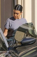 KHLOE and KOURTNEY KARDASHIAN on the Set of KUWTK in Canoga Park 01/24/2019