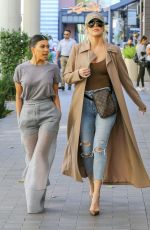 KHLOE and KOURTNEY KARDASHIAN on the Set of KUWTK in Canoga Park 01/24/2019
