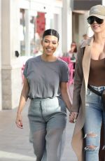 KHLOE and KOURTNEY KARDASHIAN on the Set of KUWTK in Canoga Park 01/24/2019