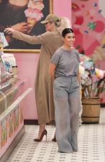 KHLOE and KOURTNEY KARDASHIAN on the Set of KUWTK in Canoga Park 01/24/2019